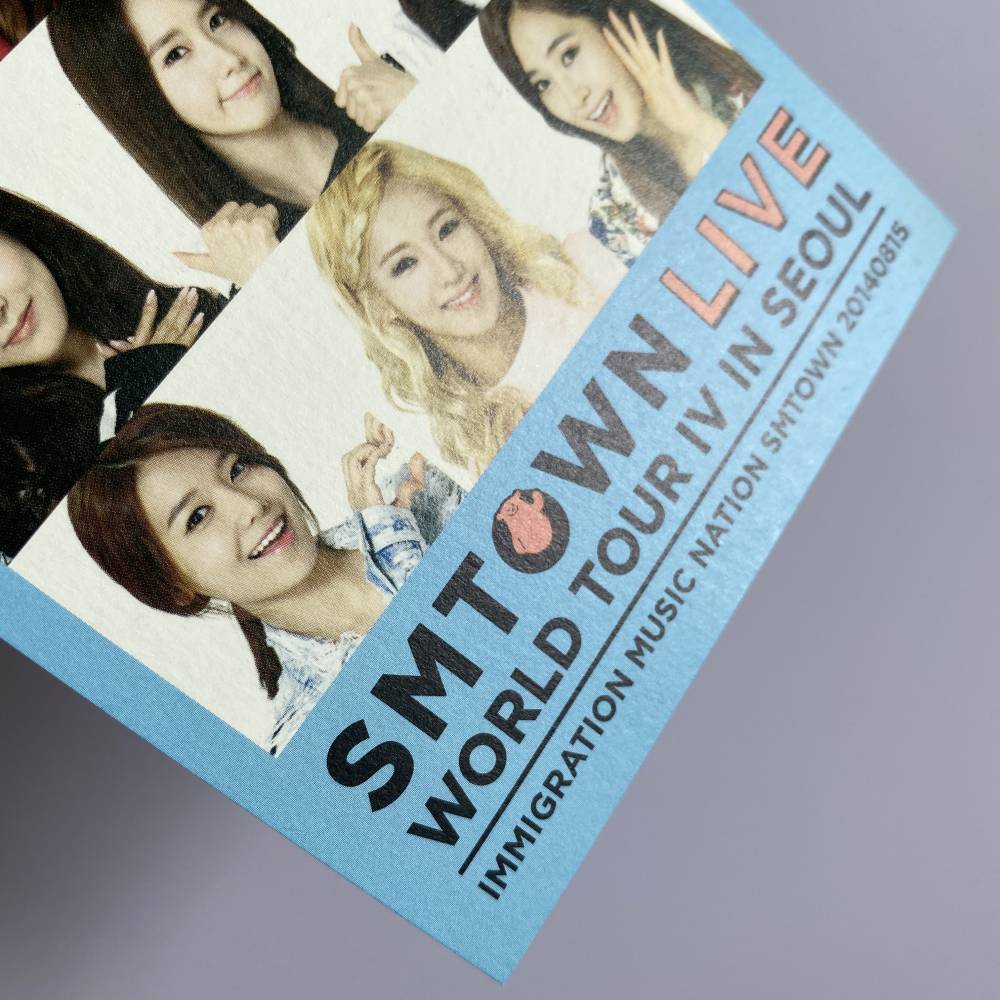 SNSD SMTOWN LIVE TOUR IV IN SEOUL OFFICIAL CONCERT POSTCARD